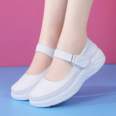 BREATHABLE THICK BOTTOM VELCRO SHOES